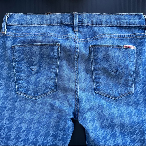 HUDSON KRISTA SUPER SKINNY HOUNDSTOOTH JEANS SIZE 32 - Picture 6 of 13